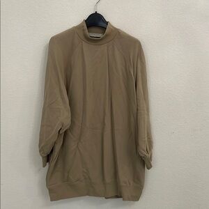 Essentials Crewneck Tunic in Beige